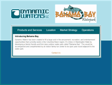 Tablet Screenshot of dynamicwaters.com